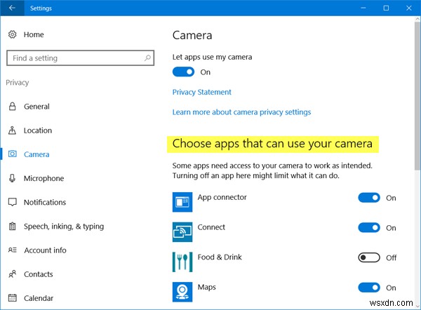 Windows11/10でWebカメラを使用しているアプリを見つける方法 