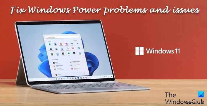 Windowsラップトップの一般的な電源の問題と問題を修正します 