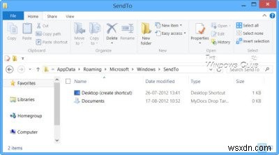Windows 11/10でアイテムを編集、削除、または送信先メニューに追加する方法 