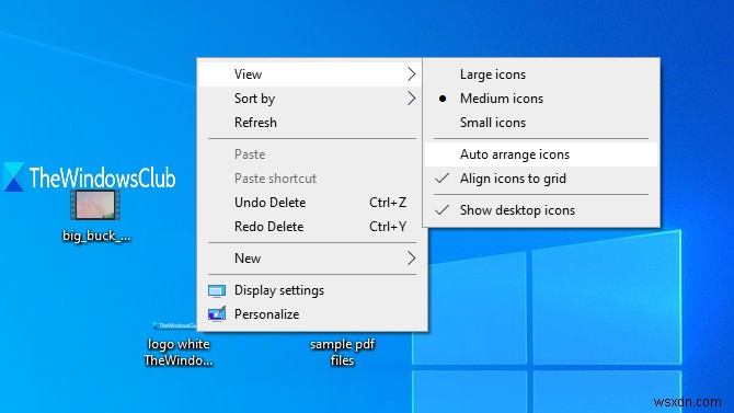Windows11/10ではデスクトップアイコンを移動できません 
