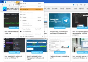 MicrosoftEdgeブラウザでタブを複製する方法 
