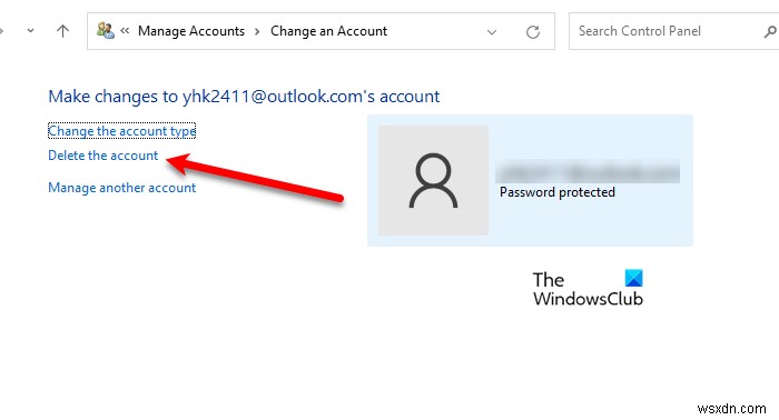 Windows11/10でユーザーアカウントを削除する方法 