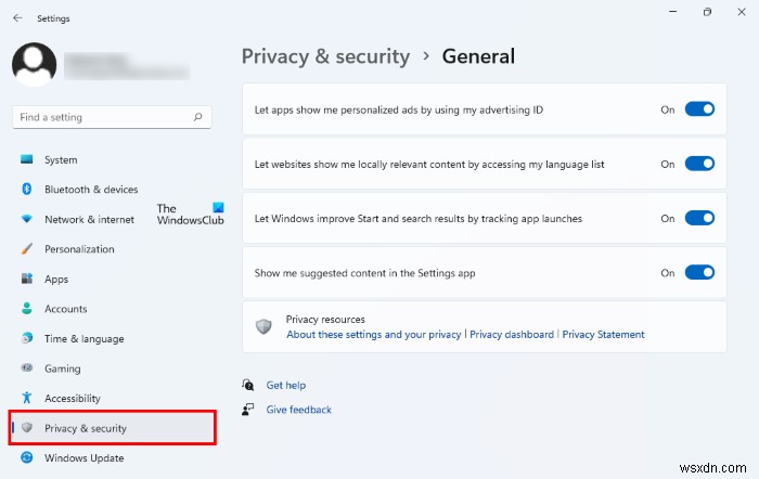 Windows 11/10のプライバシー設定は、プライバシーを保護するために変更する必要があります 
