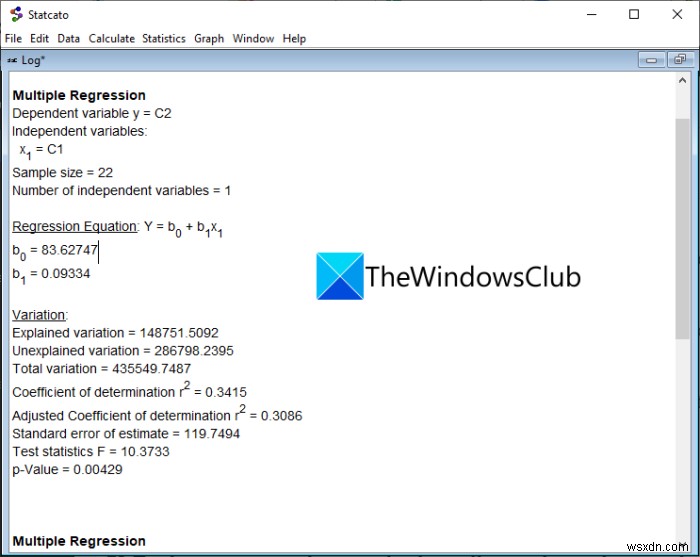 Windows11/10で回帰分析を実行する方法 