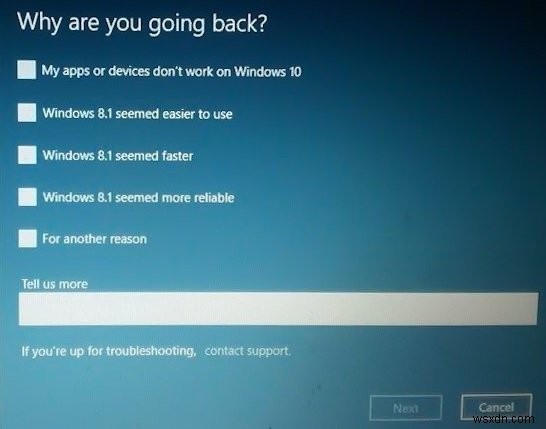 Windows11からWindows10にロールバックまたは戻る方法 