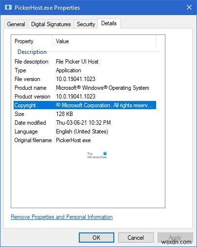 ファイルピッカーUIホストPickerHost.exeがWindows11/10で応答しない 