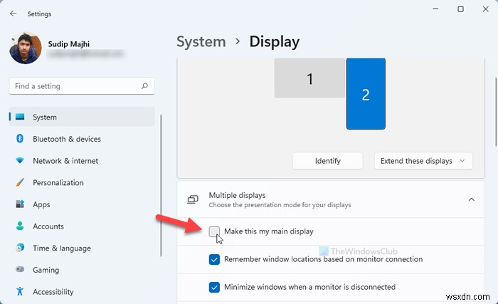 Windows11/10のプライマリモニターでアプリケーションを強制的に開く方法 