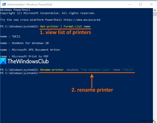 Windows11/10でプリンターの名前を変更する方法 