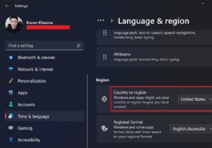 Windows11/10でデフォルトの地域フォーマット設定を上書きする方法 