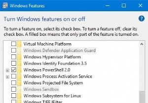 Windowsサンドボックスがグレーアウトして選択できない場合の対処法