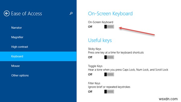 Windows11/10のWindowsオンスクリーンキーボードオプションと設定 