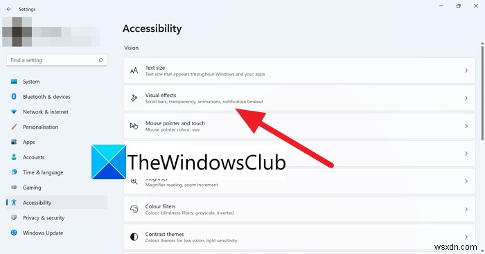 Windows11で透明性をオフにする方法 