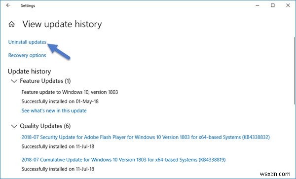 Windows11/10でWindowsUpdateをアンインストールする方法 