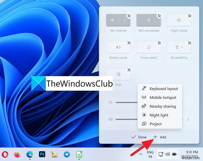 Windows11のタスクバーコーナーオーバーフローでアイコンを表示または非表示にする方法 