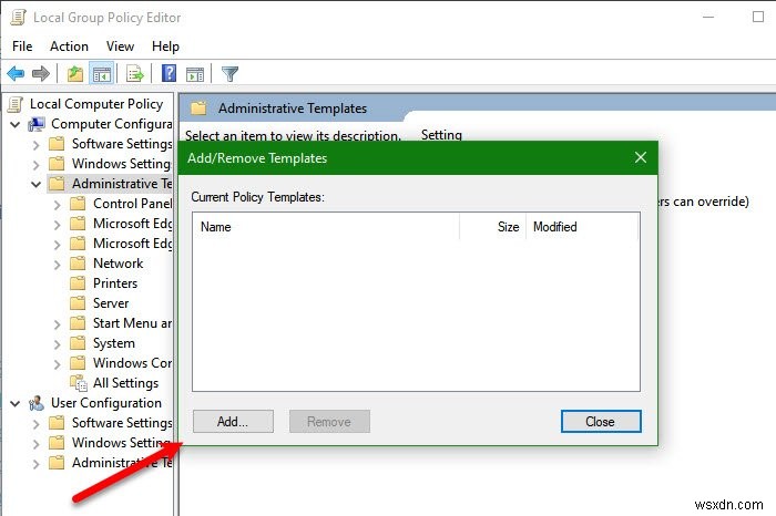 Windows OSでグループポリシー管理用テンプレート（ADMX）をインストールまたは更新する方法 