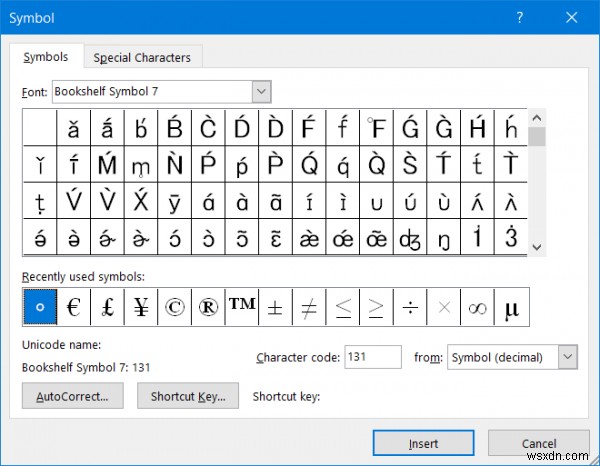 Windows11/10で度記号を挿入する方法 