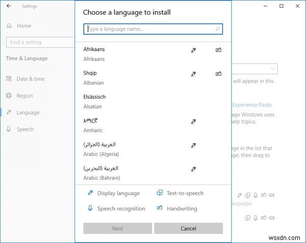 Windows11/10で言語をインストールおよびアンインストールする方法 