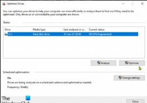Windows11/10でバッチファイルを使用してハードドライブを最適化する方法 
