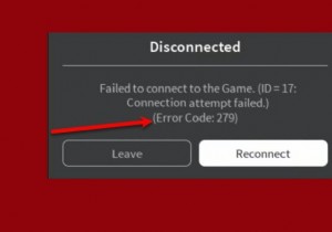 WindowsPCでRobloxエラー279および529を修正 