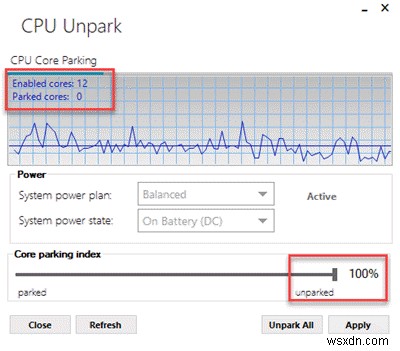 Windows11/10でCPUコアパーキングを有効または無効にする方法 