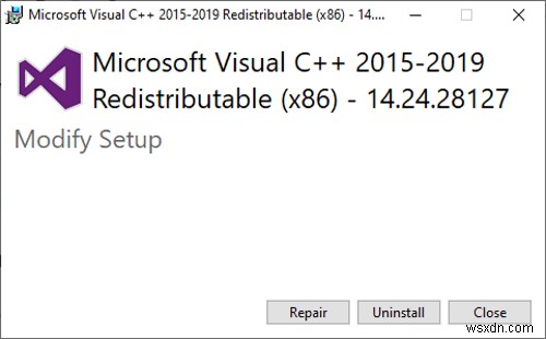 Windows11/10のランタイムエラーR6034を修正 