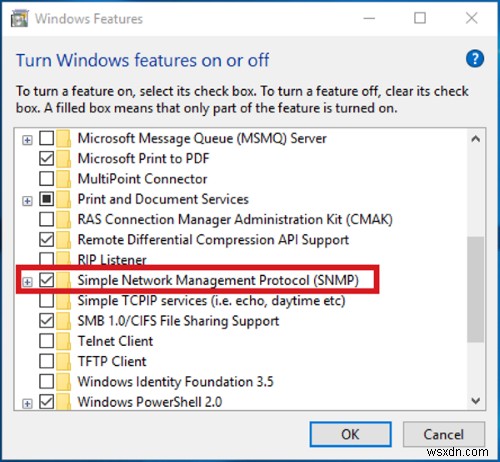 Windows 11/10でSNMPサービスを有効にして構成するにはどうすればよいですか？ 
