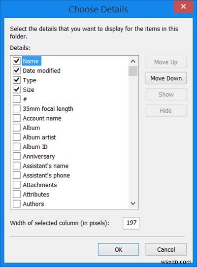 Windows11/10のエクスプローラーですべてのフォルダーに列を永続的に追加する方法 