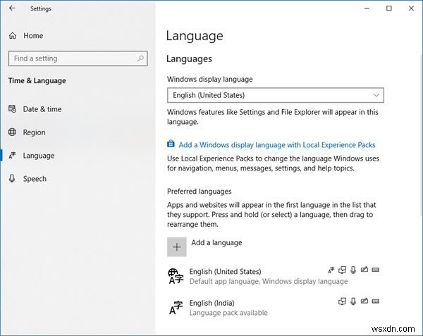 Windows11/10で言語を変更する方法 