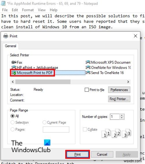 Windows11/10でメモ帳ファイルをHTMLおよびPDF形式で保存する方法 