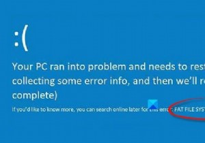 Windows 10のFATファイルシステム（fastfat.sys）のブルースクリーンを修正 