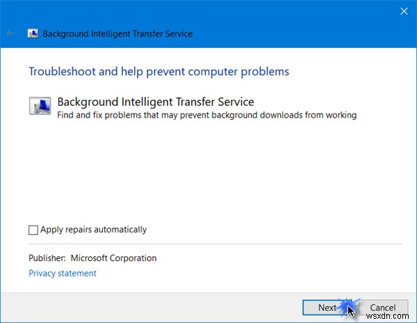 背景インテリジェント転送サービスが停止し、Windows11/10で機能しない 