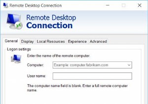 Windows11/10でリモートデスクトップ接続のショートカットを作成する方法 