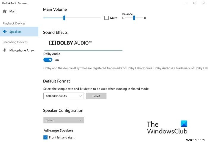 SurfaceOmnisonicスピーカーの設定を変更する方法 