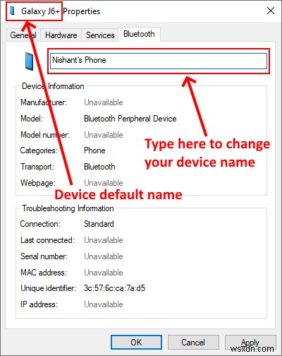 Windows11/10でBluetoothデバイスの名前を変更する方法 
