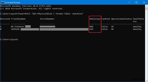 ハードドライブがSSDかHDDかをWindows11/10で見分ける方法 