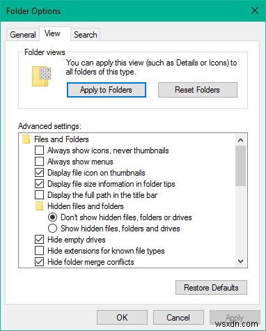 Windows11/10のすべてのフォルダにデフォルトのフォルダビューを設定する方法 