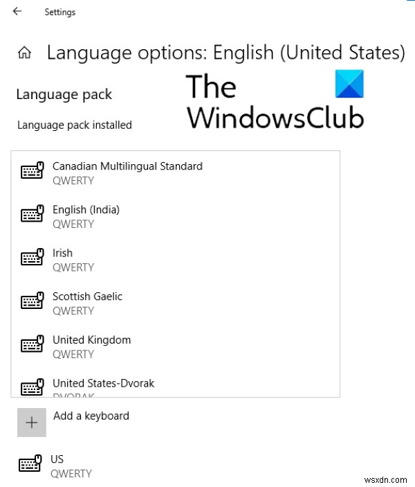 Windows11/10でキーボードが間違った文字を入力している 