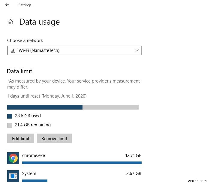 Windows11/10でデータ使用制限を管理する方法 