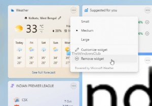 Windows11/10のニュースと興味のウィジェットで情報カードを表示または非表示にする方法 