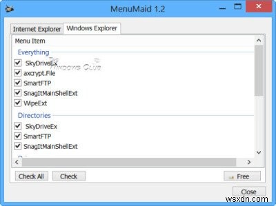 コンテキストメニューエディタを使用したWindows11/10でのコンテキストメニュー項目の追加、削除、編集 