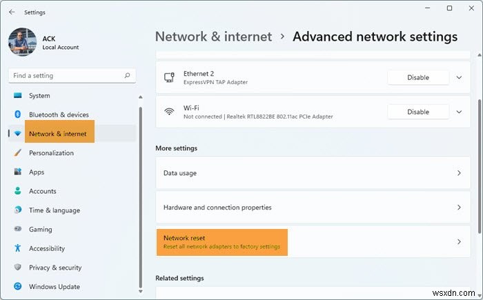 Windows11/10ではこのネットワークエラーに接続できません 