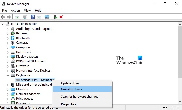 Windows10でラップトップキーボードを無効にする方法 