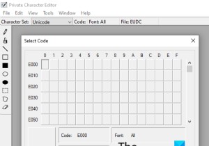 Windows11/10のCharmapおよびEudcedit組み込みツールの使用方法 
