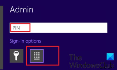 Windowsはサインイン画面でパスワードの代わりにPINを要求します 