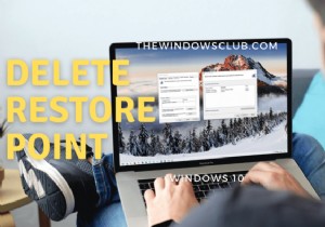 Windows11/10で個々のまたは特定のシステムの復元ポイントを削除する方法 