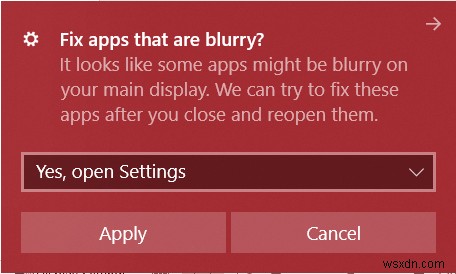 Windows11/10の表示設定を使用してぼやけたアプリとフォントを自動的に修正 
