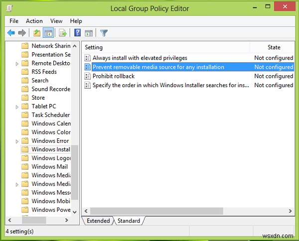 Windows11/10でリムーバブルメディアソースからのプログラムのインストールを防止する 