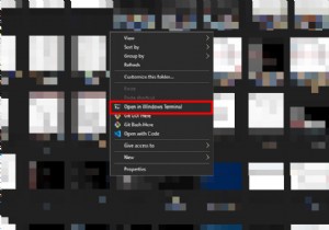 Windows11/10のコンテキストメニューからWindowsターミナルで開くを追加または削除する方法 