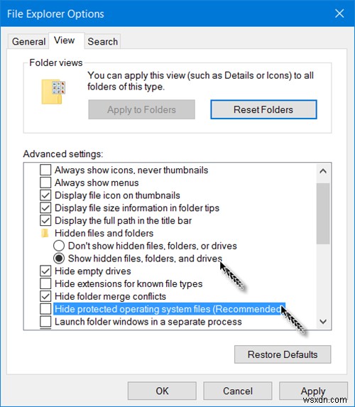 Windows11/10で隠しファイルと隠しフォルダを表示する方法 