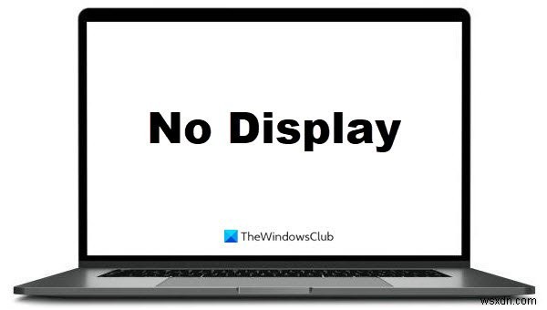 Windows 11/10 PCはオンになりますが、ディスプレイやビープ音は鳴りません 